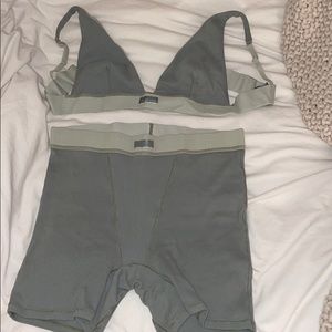 Skims shorts and bra-let